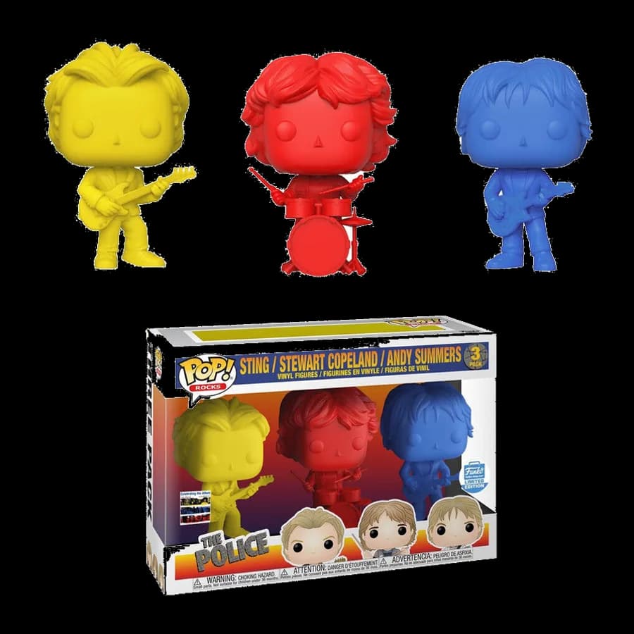 FUNKO POP! 3-PACK: ROCKS - THE POLICE (Limited Edition Colours) VINYL FIGURE